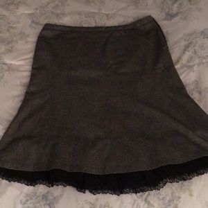 Ann Taylor Skirt, tweed and lace